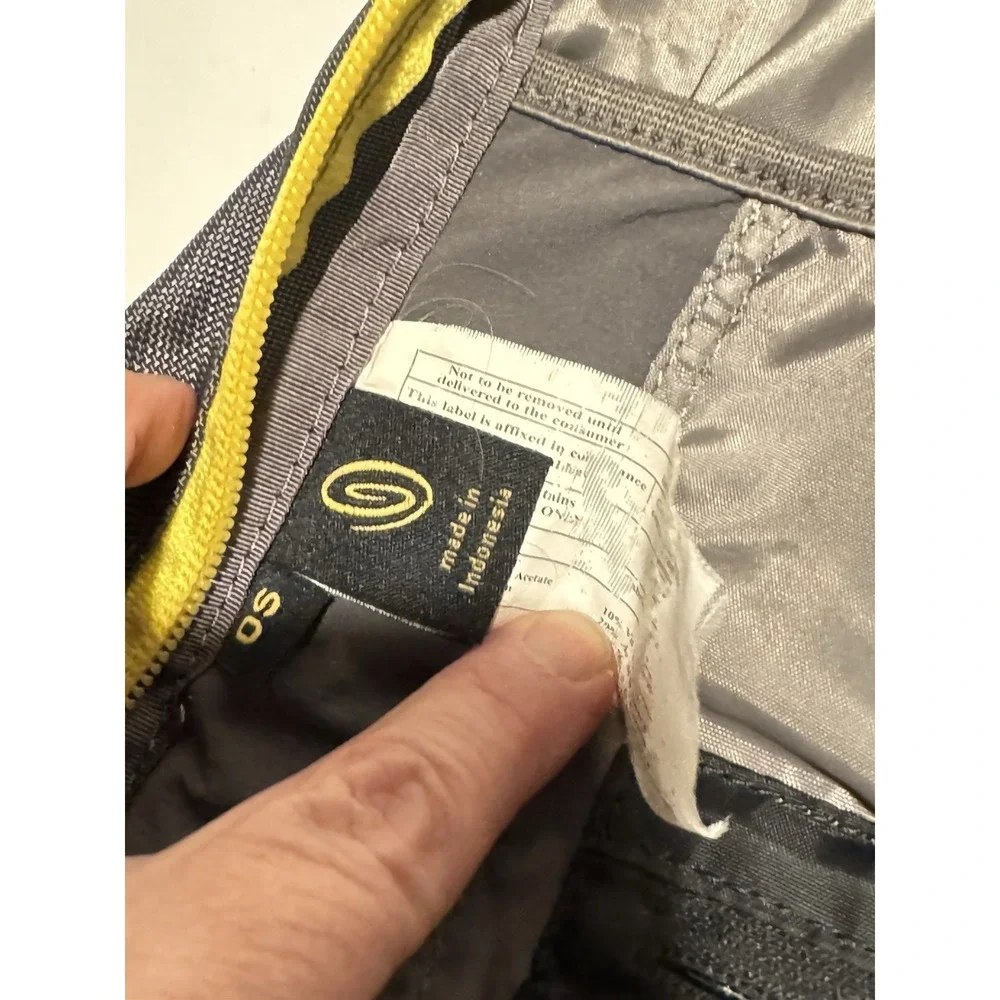 Timbuk2 Backpack Medium Gray Black And Yellow Laptop Bag